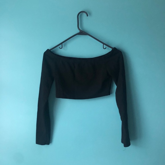 NWOT Bossa Off the Shoulder Crop Top - Picture 3 of 4
